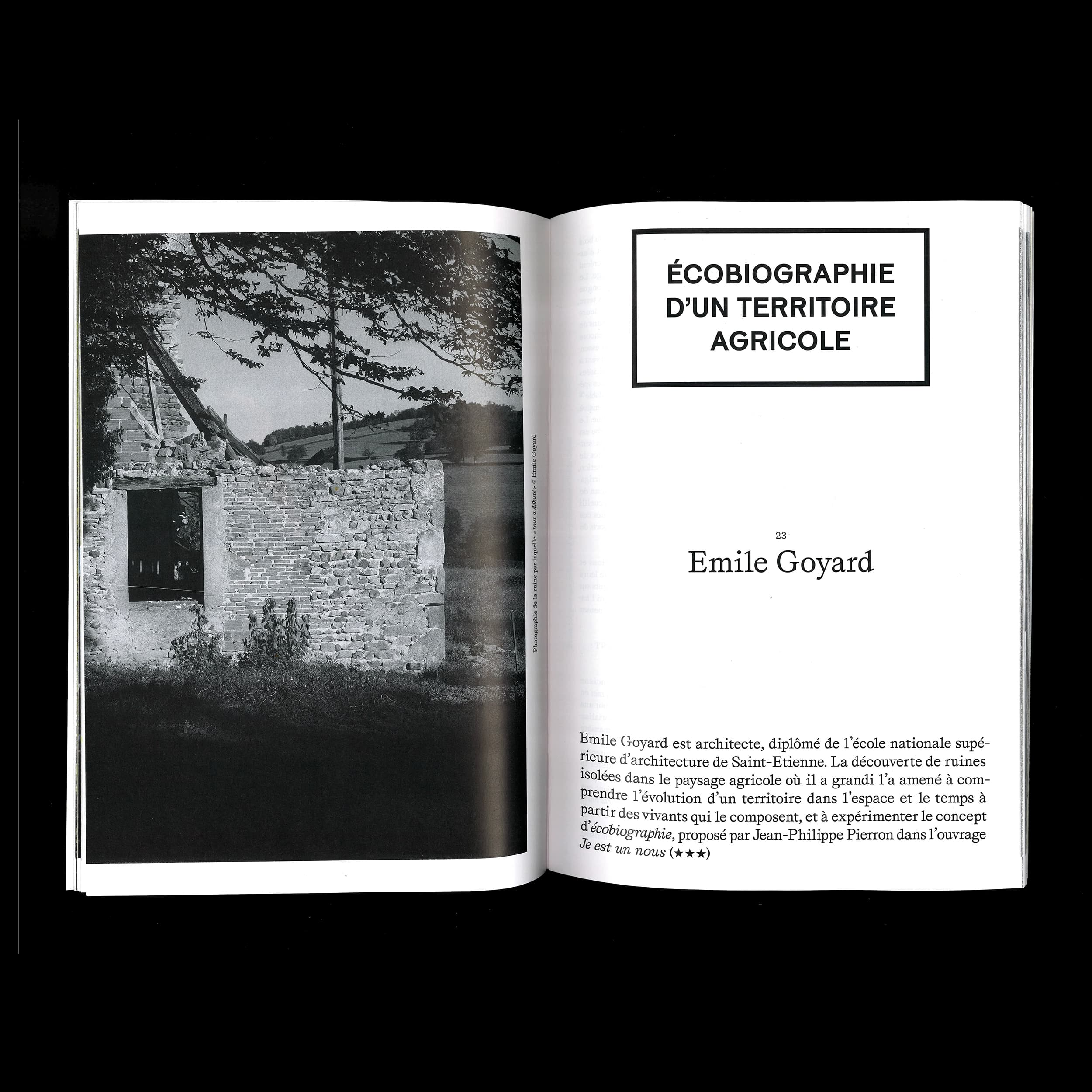 Article Écobiographie d'un territoire agricole, Emile Goyard